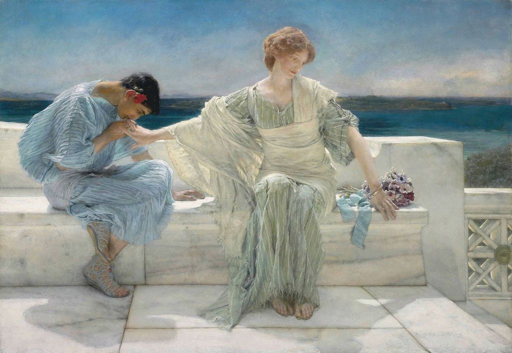 "Ask Me No More" (1906) by Sir Lawrence Alma-Tadema